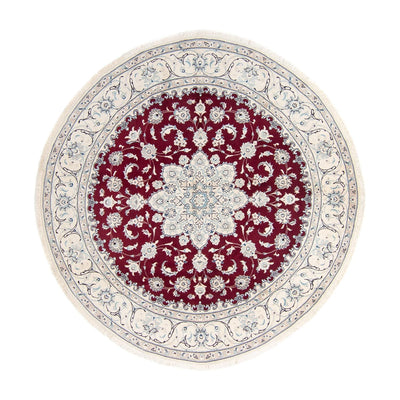 Perser Rug - Nain round  - 240 x 240 cm - dark red