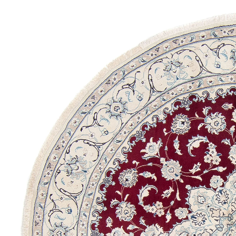 Perser Rug - Nain round  - 240 x 240 cm - dark red