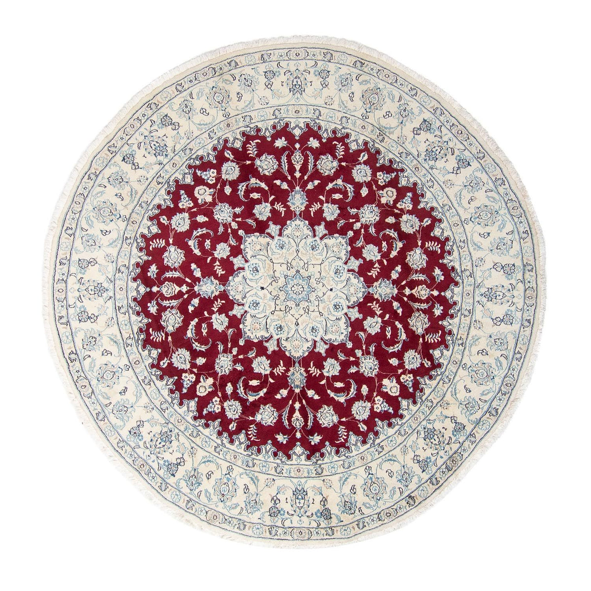 Perser Rug - Nain round  - 290 x 290 cm - dark red