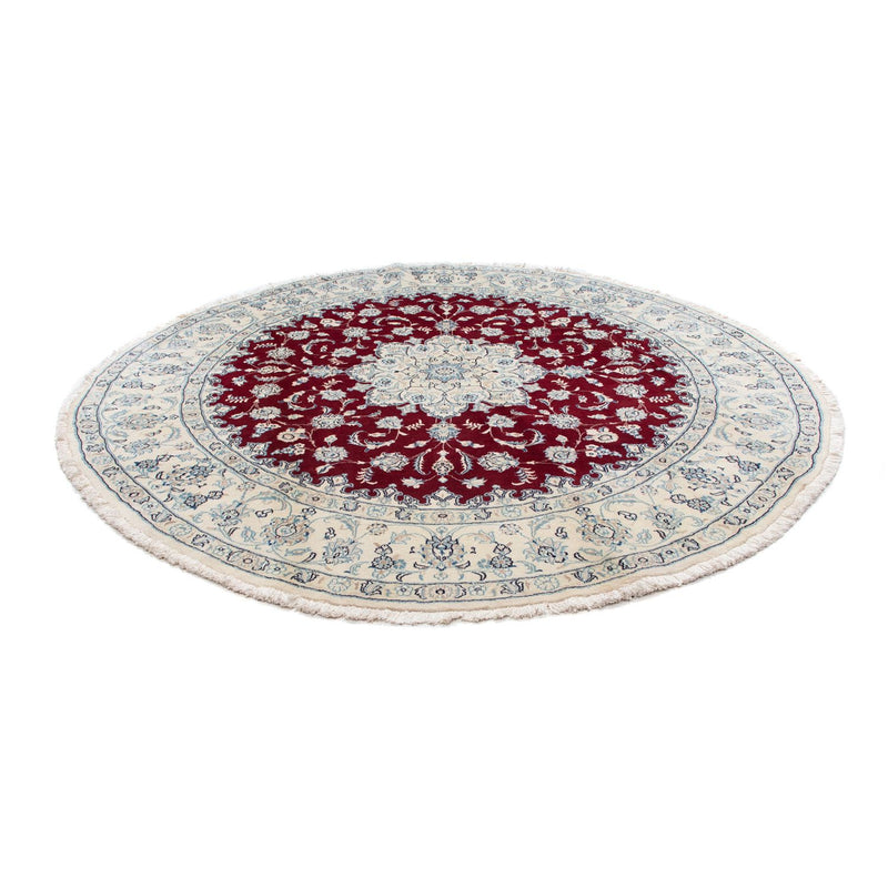 Perser Rug - Nain round  - 290 x 290 cm - dark red