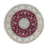 Perser Rug - Nain round  - 252 x 252 cm - dark red