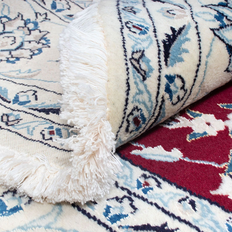 Perser Rug - Nain round  - 252 x 252 cm - dark red