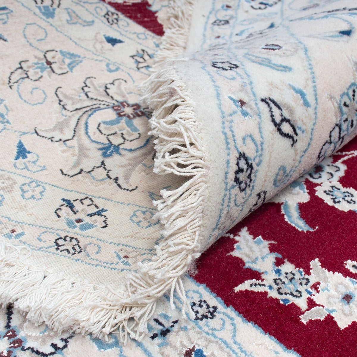 Perser Rug - Nain round  - 295 x 295 cm - dark red