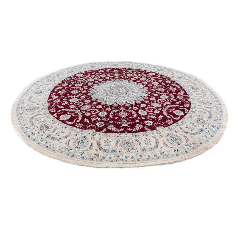 Perser Rug - Nain round  - 295 x 295 cm - dark red