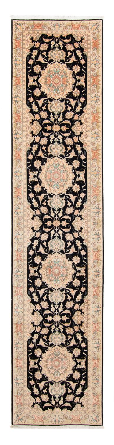 Runner Perser Rug - Tabriz - Royal - 417 x 87 cm - dark blue
