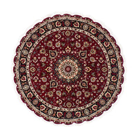 Perser Rug - Tabriz - Royal round  - 150 x 150 cm - dark red