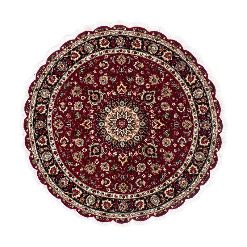 Perser Rug - Tabriz - Royal round  - 150 x 150 cm - dark red