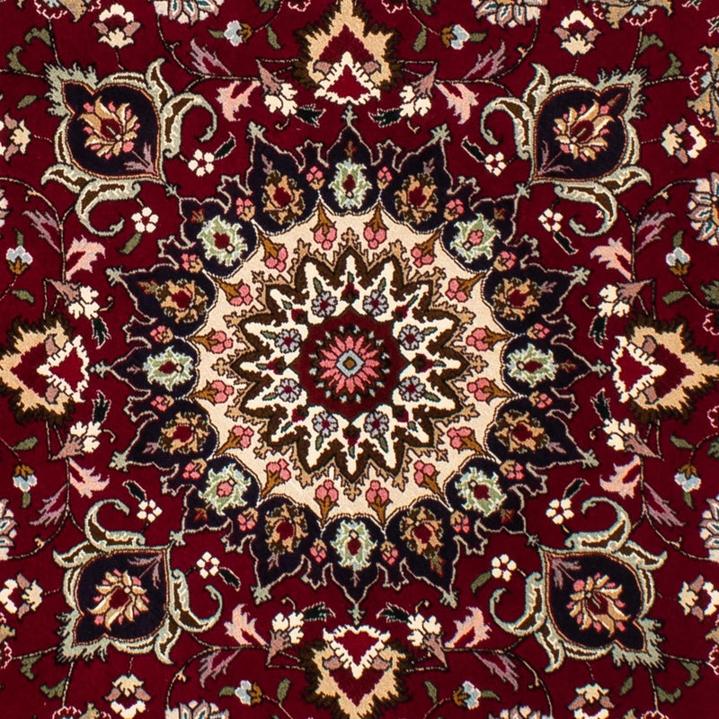 Perser Rug - Tabriz - Royal round  - 150 x 150 cm - dark red