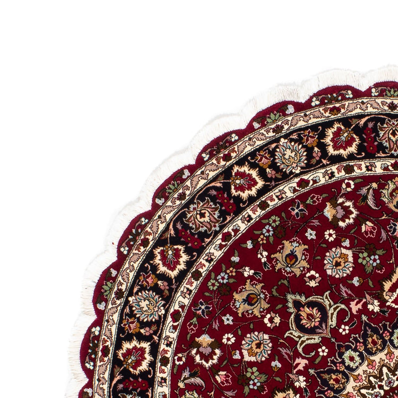 Perser Rug - Tabriz - Royal round  - 150 x 150 cm - dark red