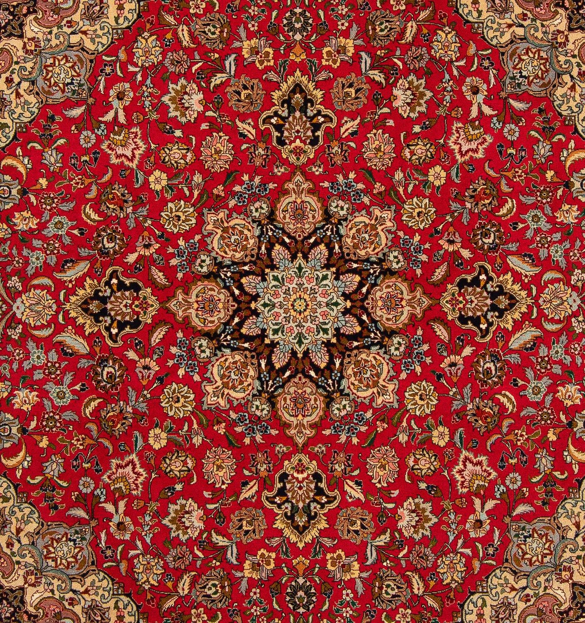 Perser Rug - Tabriz - Royal square  - 204 x 203 cm - red