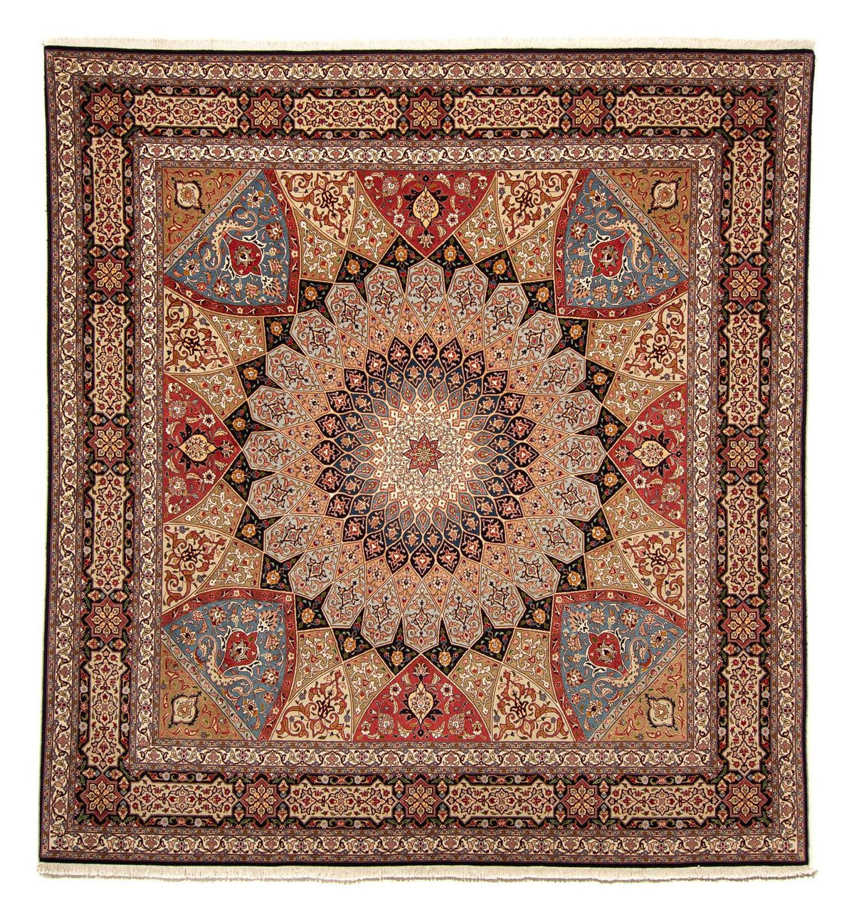Perser Rug - Tabriz - Royal square  - 264 x 252 cm - light brown