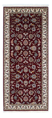 Runner Perser Rug - Tabriz - Royal - 205 x 88 cm - dark red