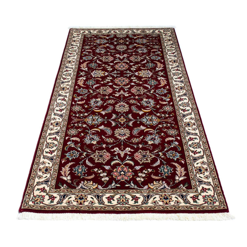 Runner Perser Rug - Tabriz - Royal - 205 x 88 cm - dark red