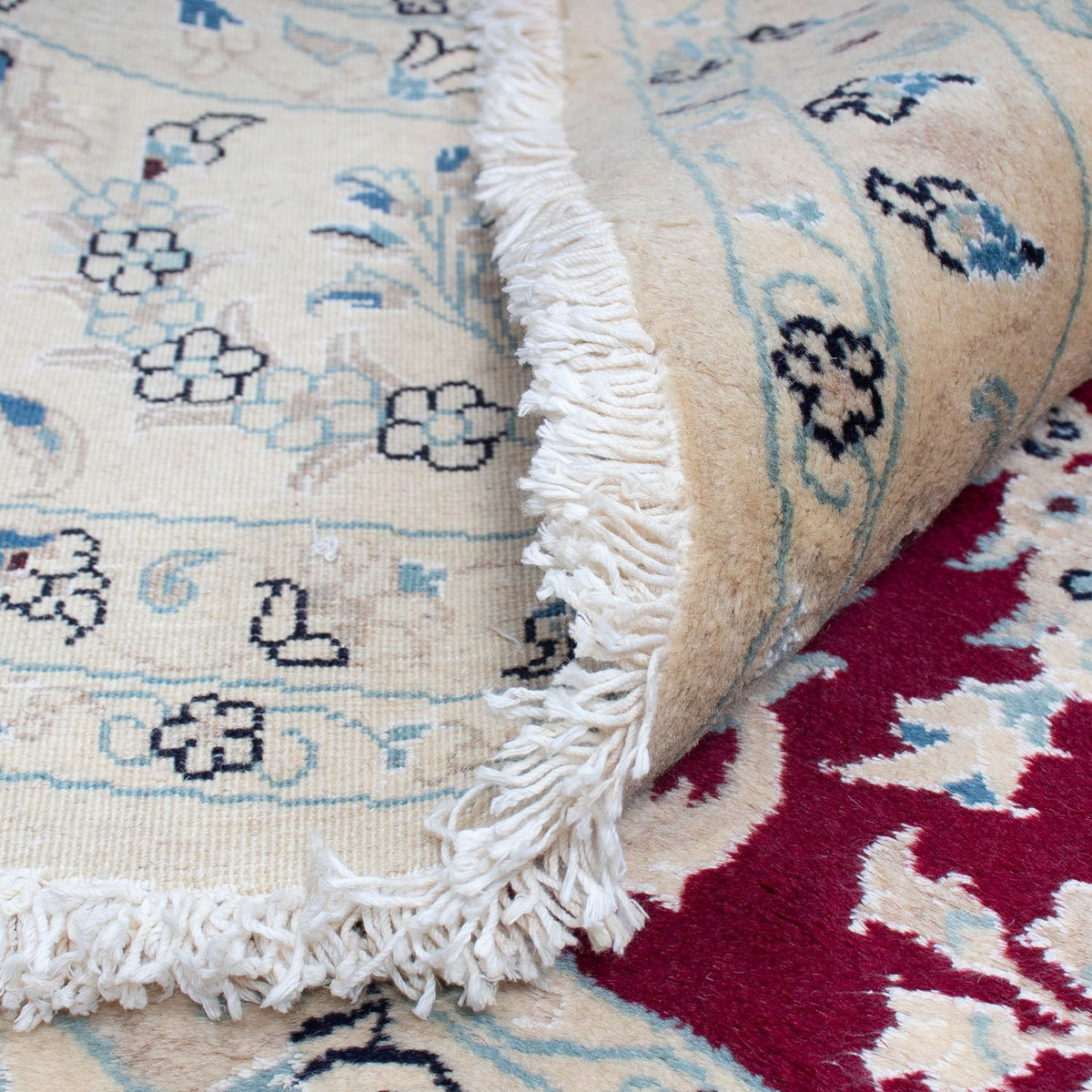 Perser Rug - Nain round  - 295 x 295 cm - dark red