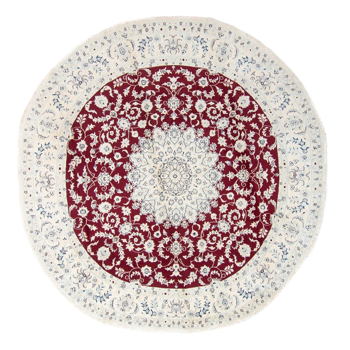 Perser Rug - Nain round  - 300 x 300 cm - dark red