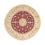 Perser Rug - Nain round  - 242 x 242 cm - dark red