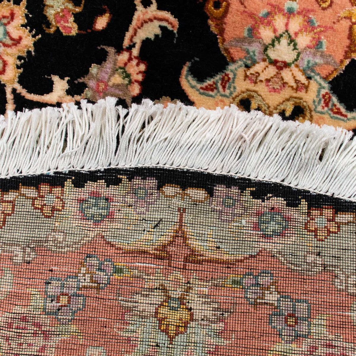 Perser Rug - Tabriz - Royal round  - 100 x 100 cm - dark blue