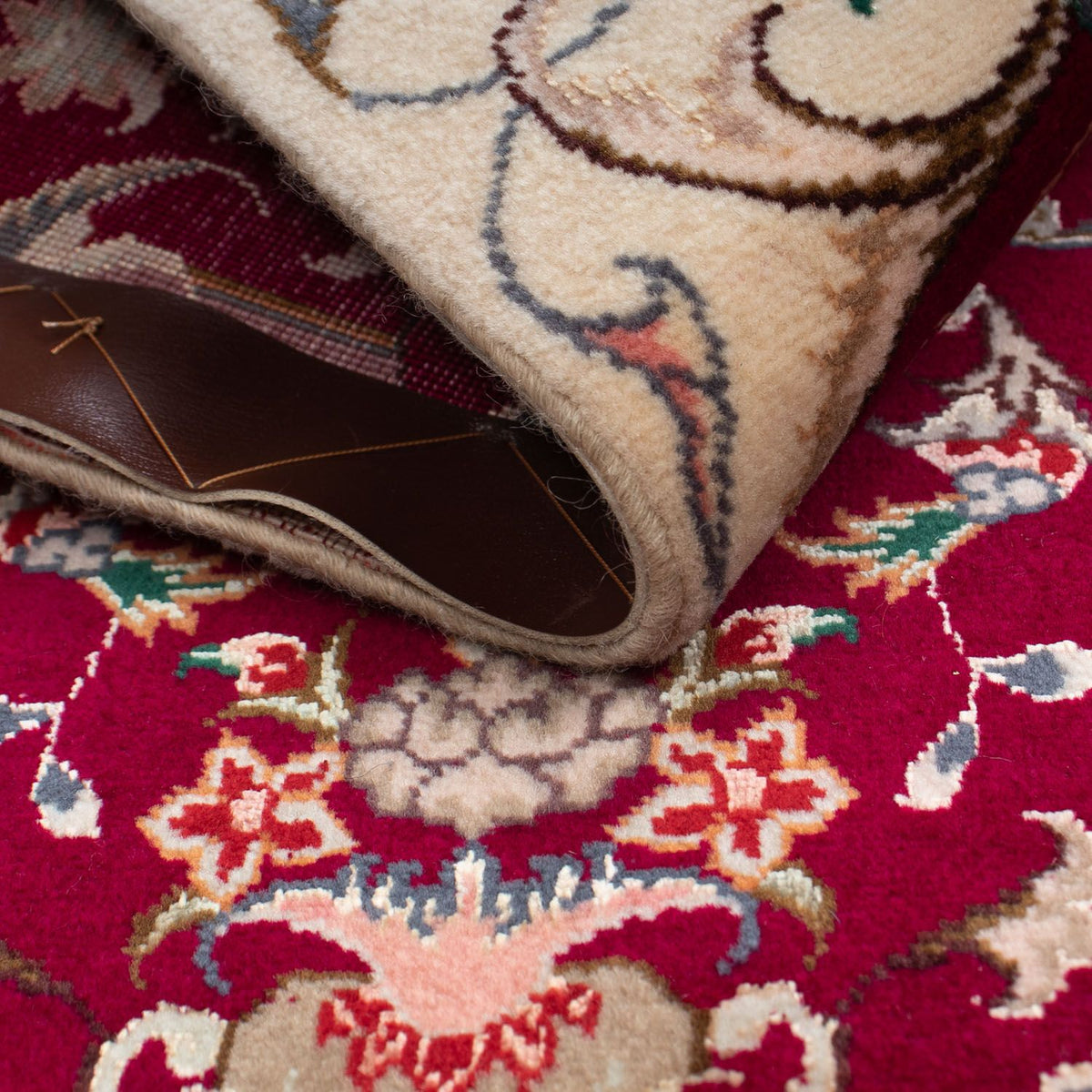 Perser Rug - Tabriz - Royal - 90 x 60 cm - dark red