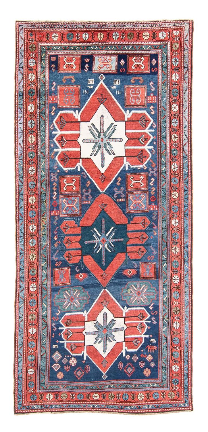 Runner Perser Rug - Nomadic - 380 x 170 cm - dark blue