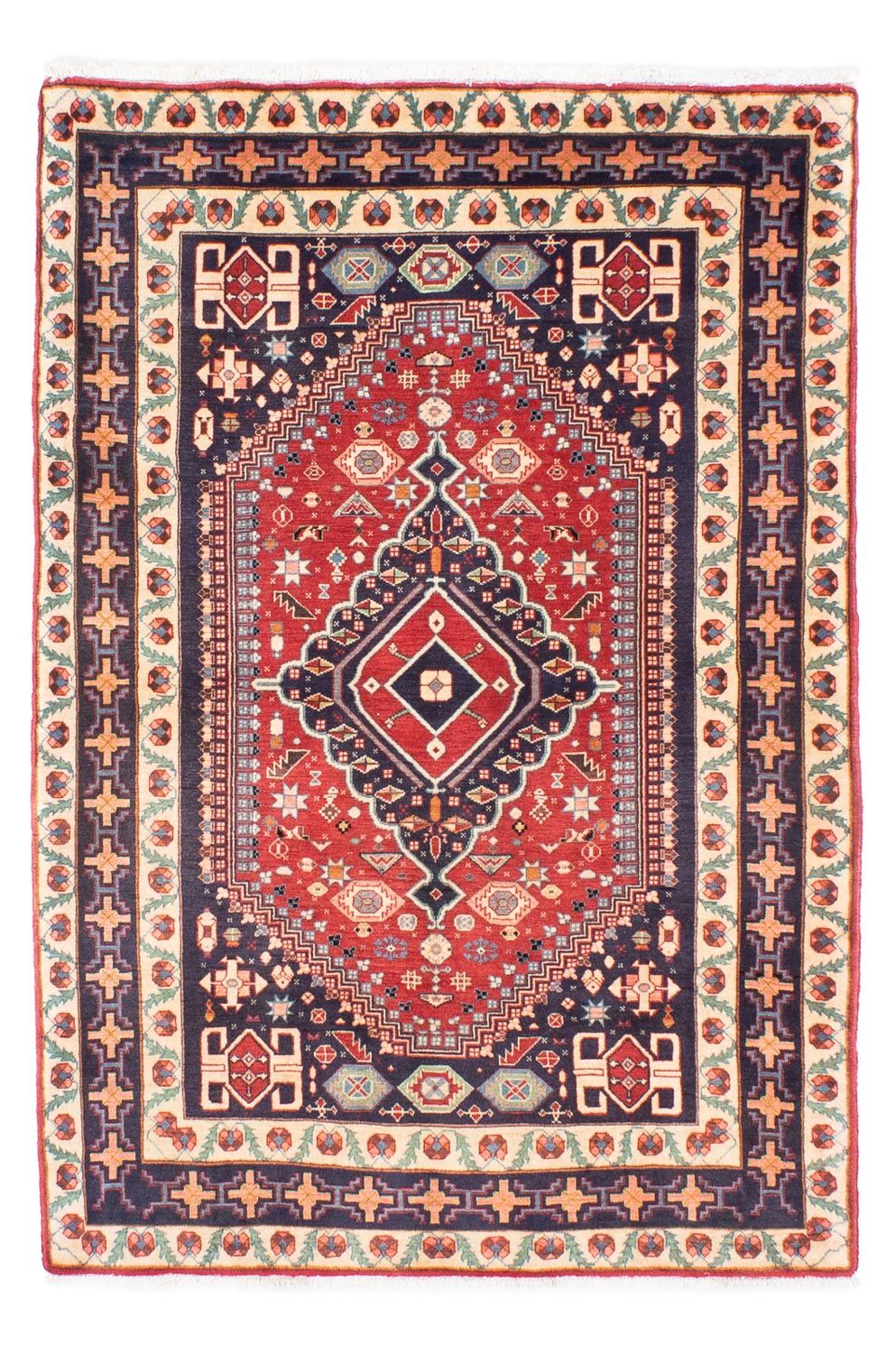 Perser Rug - Nomadic - 180 x 122 cm - dark red