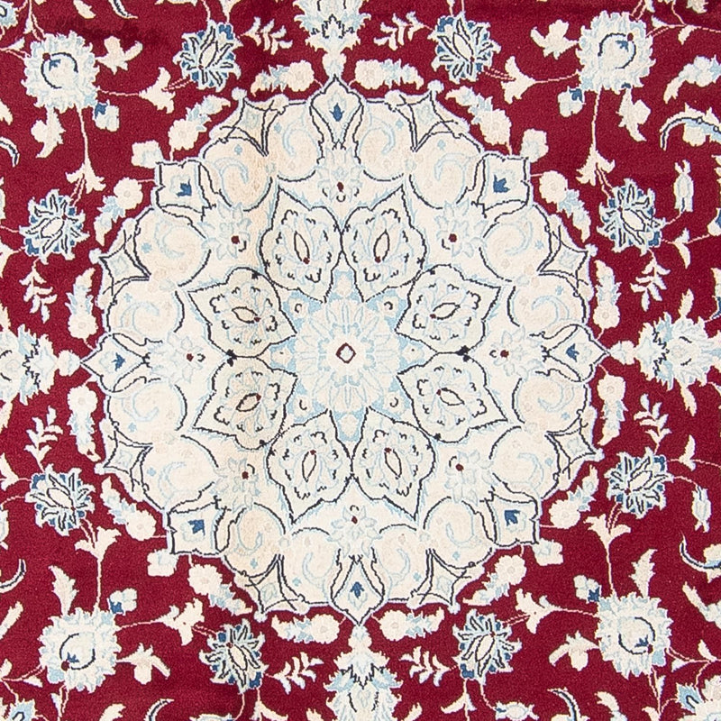 Perser Rug - Nain round  - 293 x 293 cm - dark red