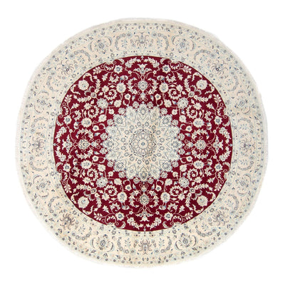Perser Rug - Nain round  - 300 x 300 cm - dark red