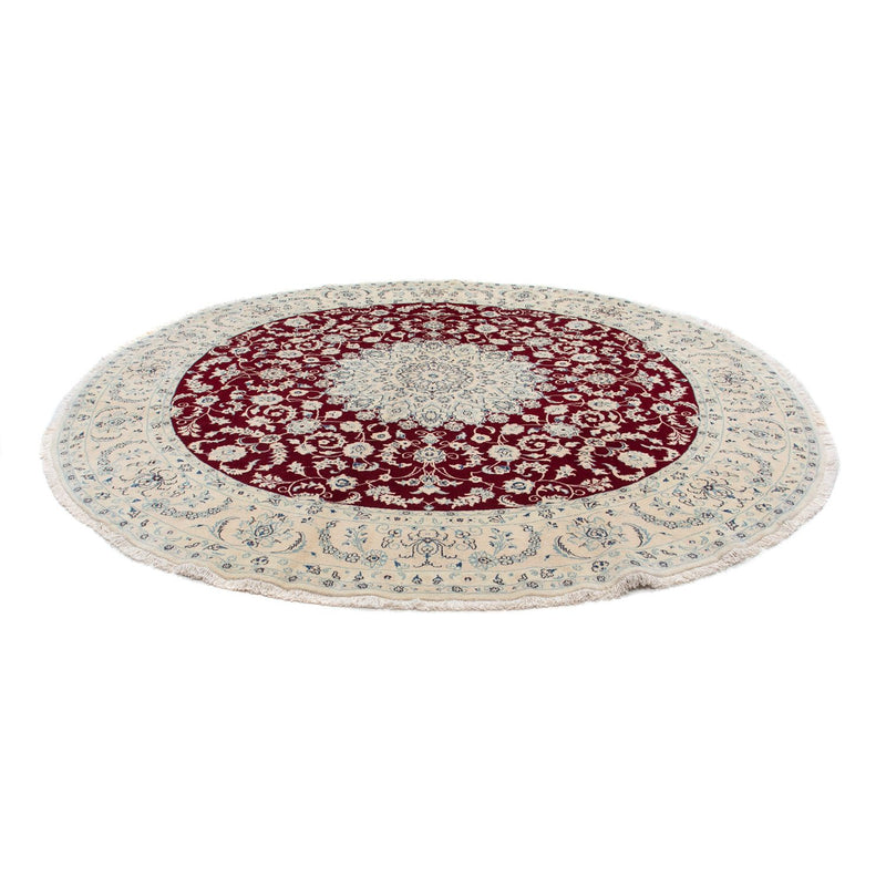 Perser Rug - Nain round  - 300 x 300 cm - dark red
