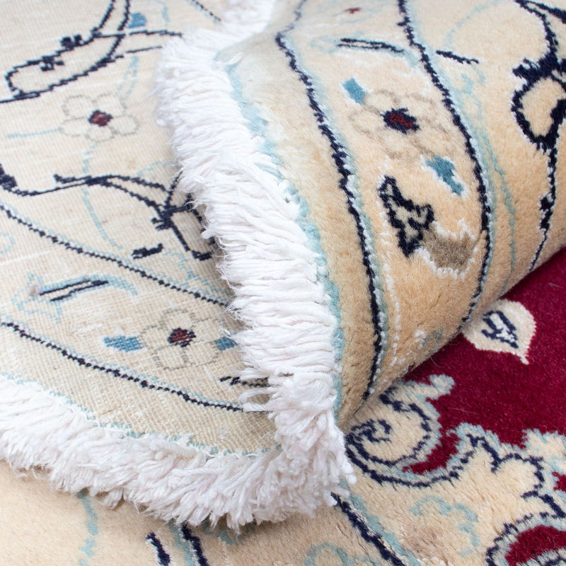 Perser Rug - Nain round  - 246 x 246 cm - dark red