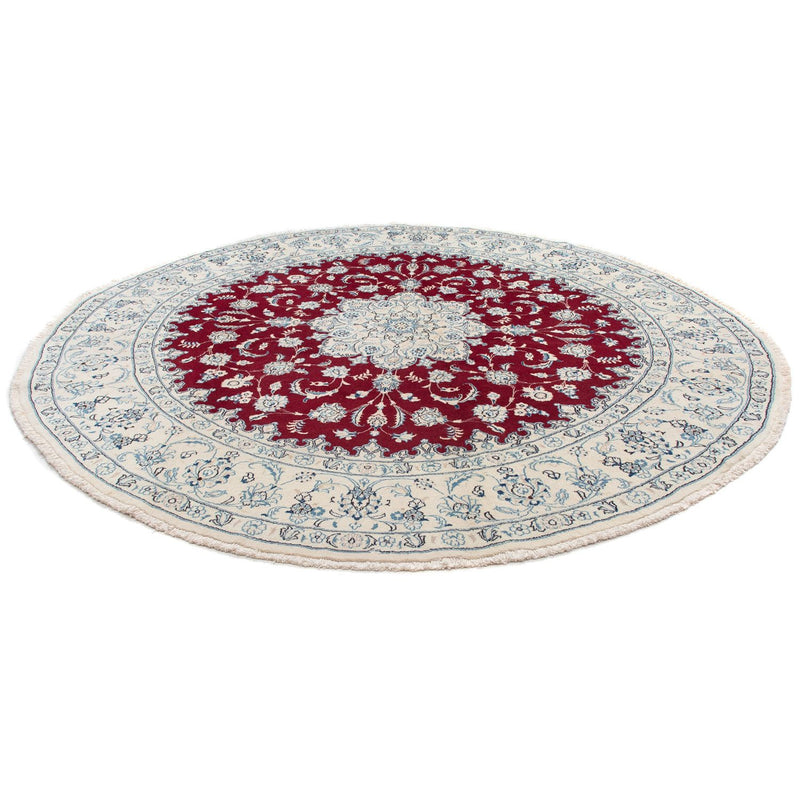 Perser Rug - Nain round  - 290 x 290 cm - dark red