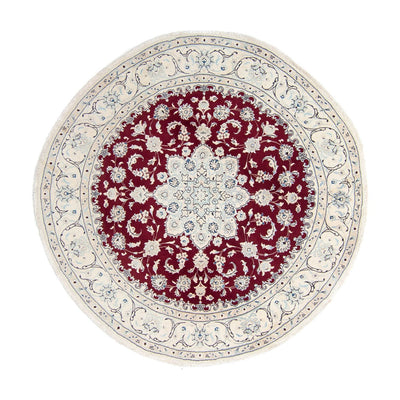 Perser Rug - Nain round  - 250 x 250 cm - dark red