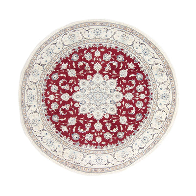 Perser Rug - Nain round  - 245 x 245 cm - dark red
