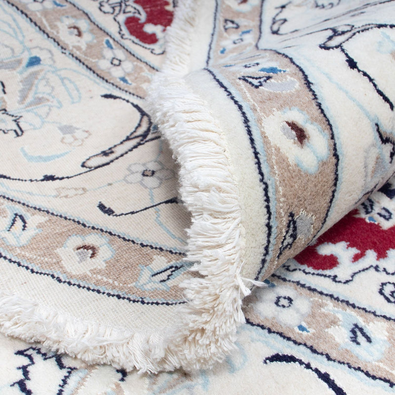 Perser Rug - Nain round  - 245 x 245 cm - dark red