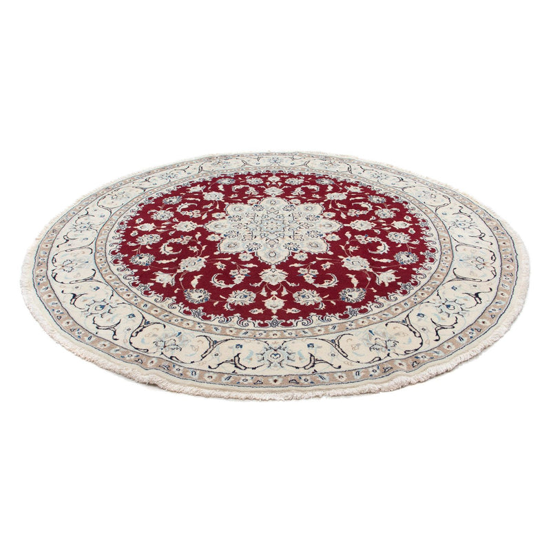 Perser Rug - Nain round  - 245 x 245 cm - dark red