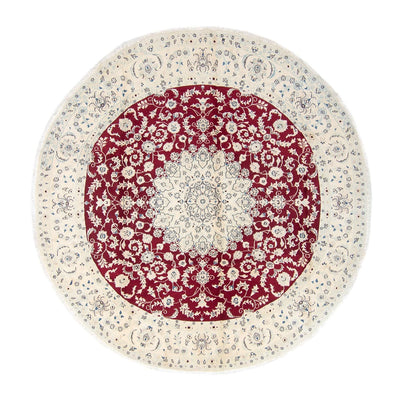 Perser Rug - Nain round  - 293 x 293 cm - dark red