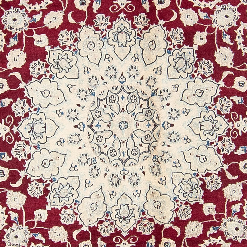 Perser Rug - Nain round  - 293 x 293 cm - dark red