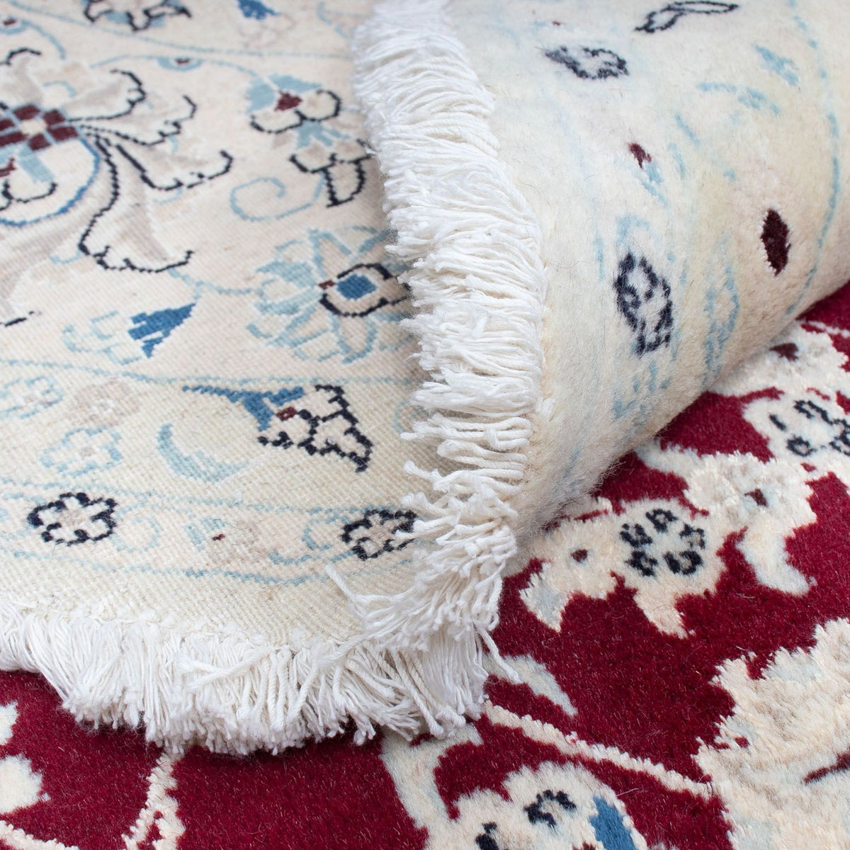 Perser Rug - Nain round  - 293 x 293 cm - dark red