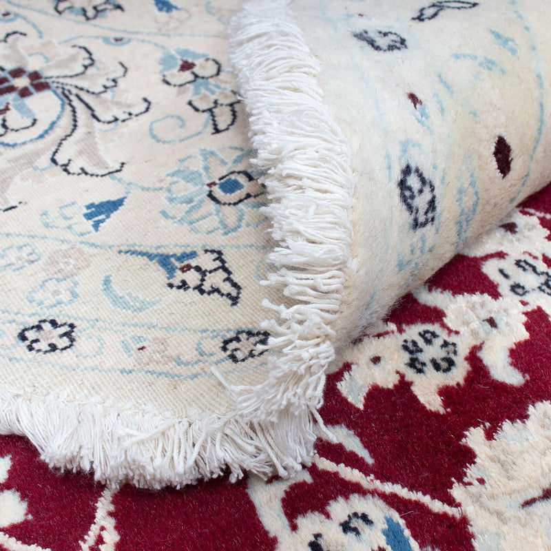 Perser Rug - Nain round  - 293 x 293 cm - dark red