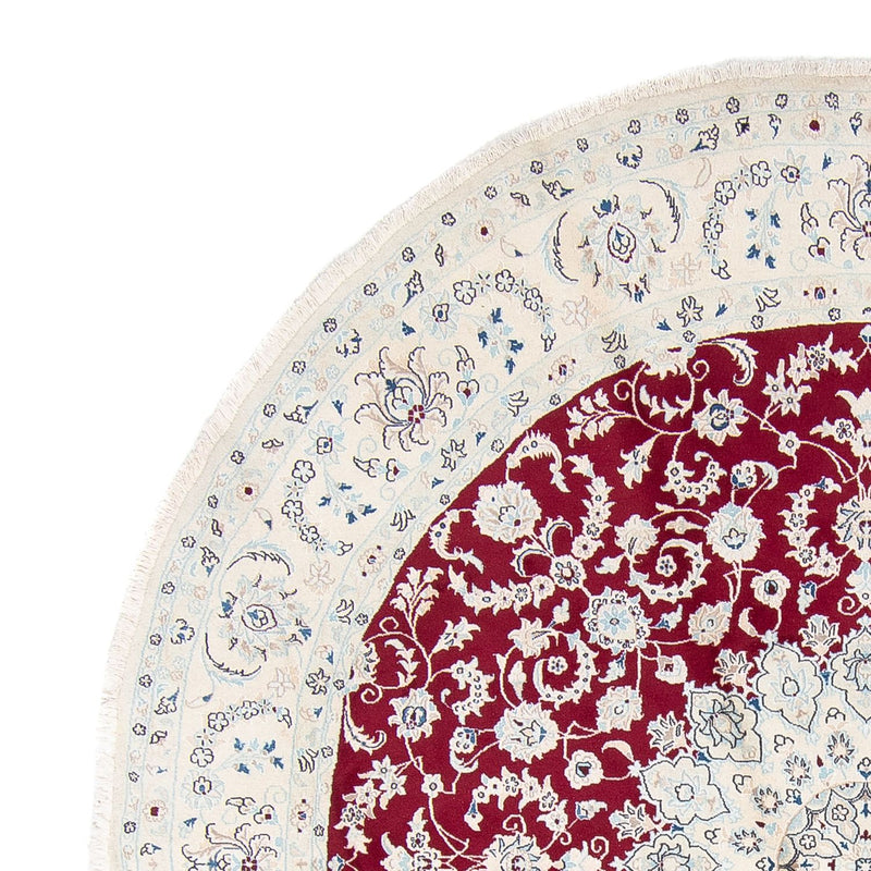 Perser Rug - Nain round  - 295 x 295 cm - dark red