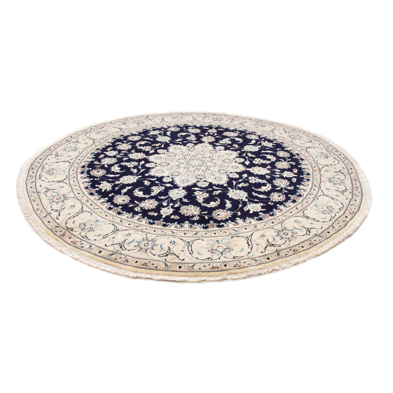Perser Rug - Nain round  - 243 x 243 cm - dark blue