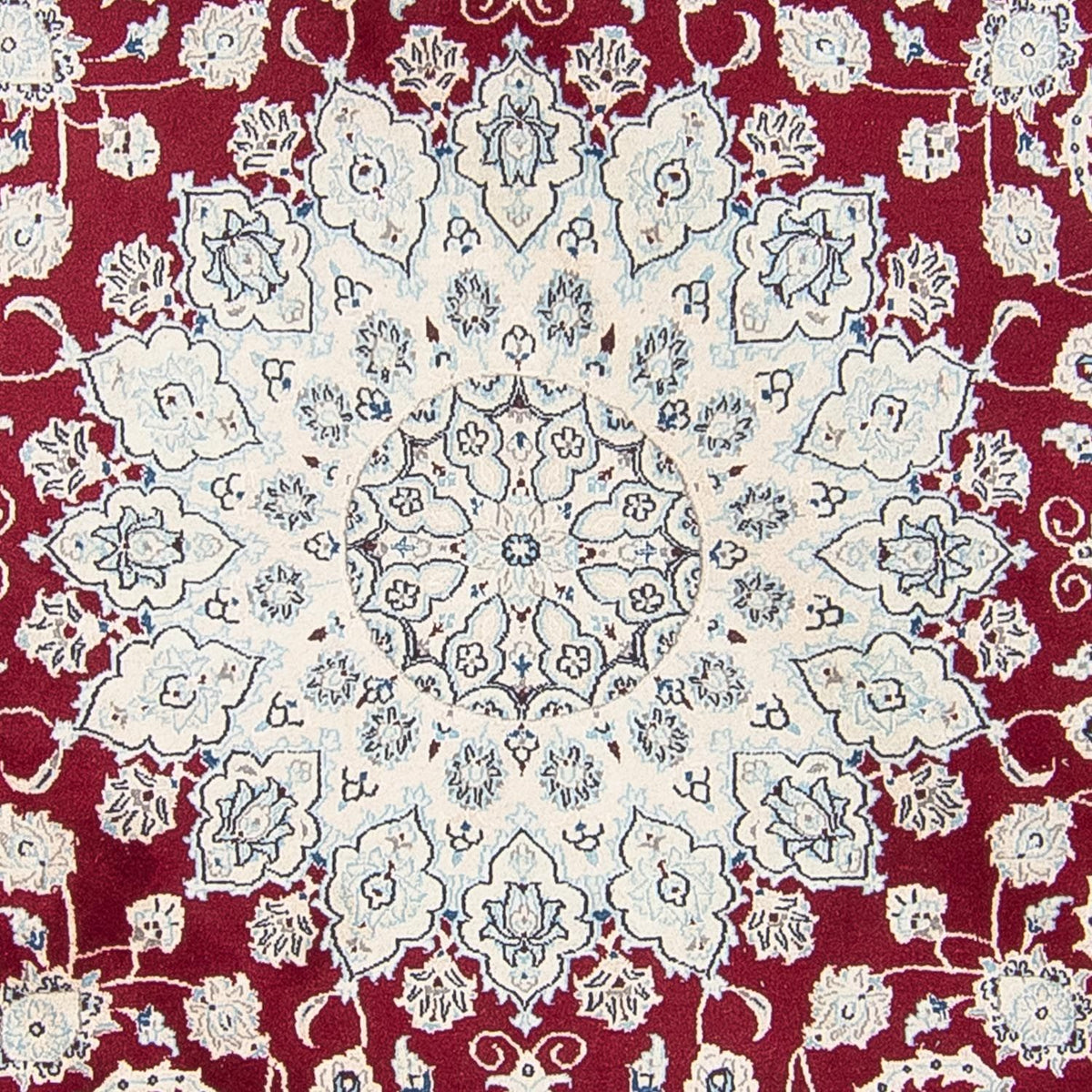 Perser Rug - Nain round  - 295 x 295 cm - dark red
