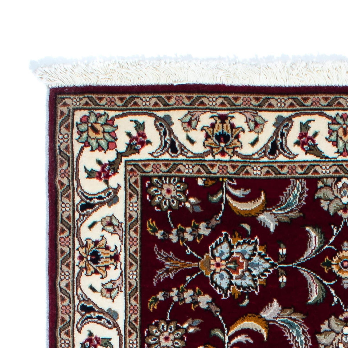 Runner Perser Rug - Tabriz - Royal - 205 x 88 cm - dark red