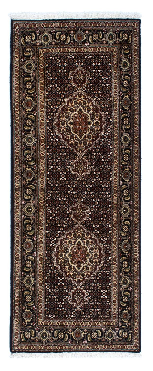 Runner Perser Rug - Tabriz - 201 x 77 cm - dark blue