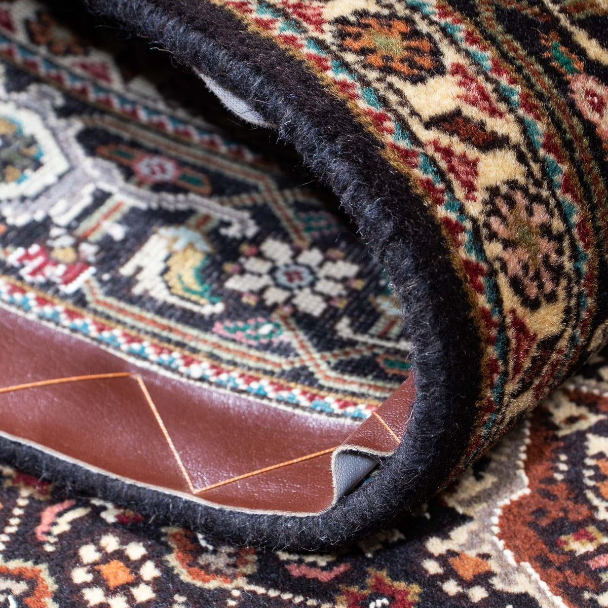 Runner Perser Rug - Tabriz - 201 x 77 cm - dark blue