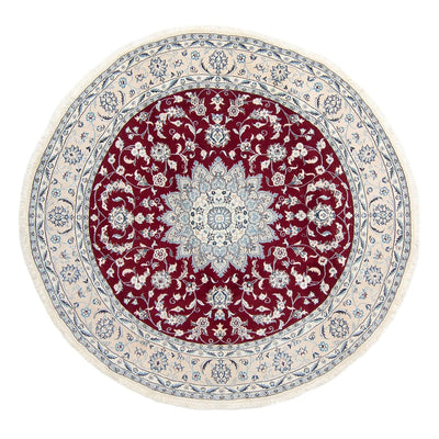 Perser Rug - Nain round  - 250 x 250 cm - dark red