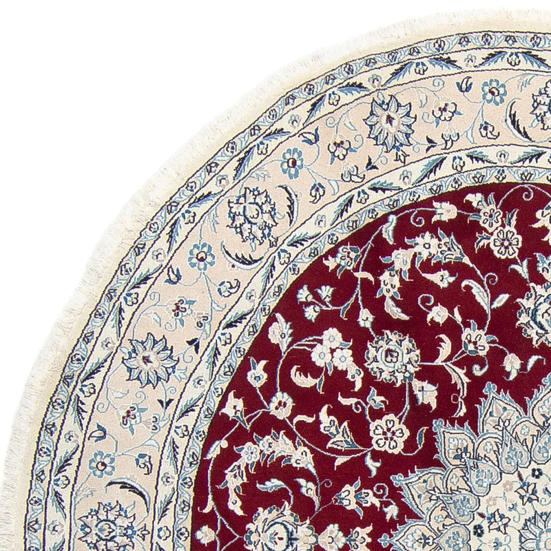 Perser Rug - Nain round  - 250 x 250 cm - dark red
