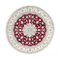 Perser Rug - Nain round  - 250 x 250 cm - dark red