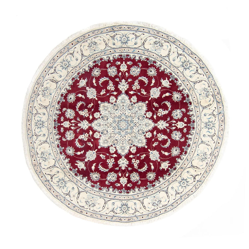 Perser Rug - Nain round  - 250 x 250 cm - dark red