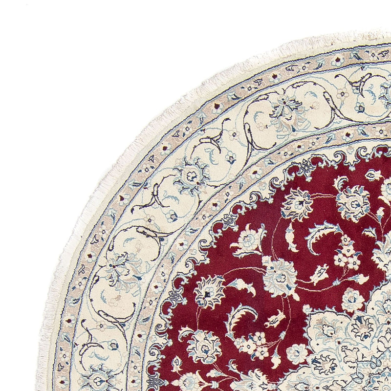 Perser Rug - Nain round  - 250 x 250 cm - dark red