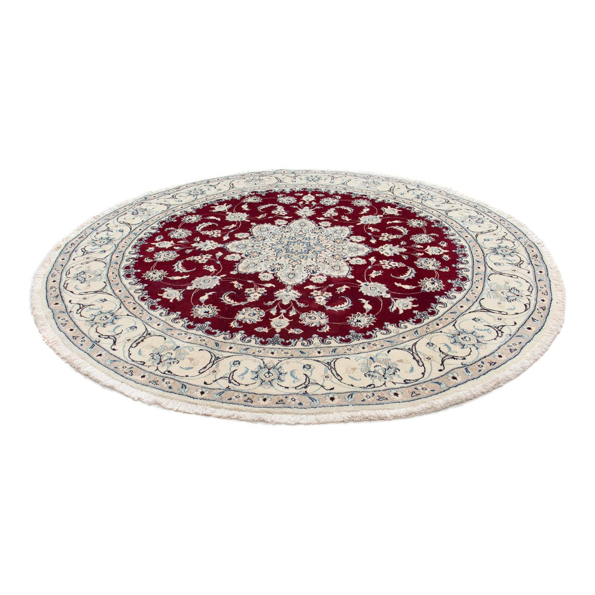 Perser Rug - Nain round  - 250 x 250 cm - dark red