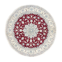 Perser Rug - Nain round  - 245 x 245 cm - dark red